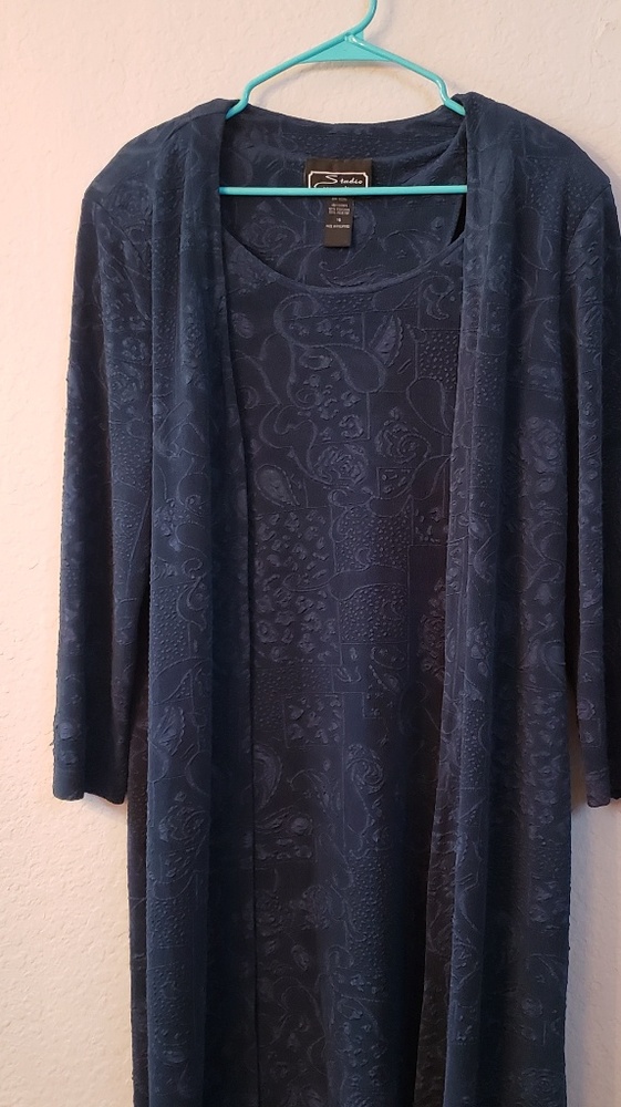 Studio connection navy blue dress